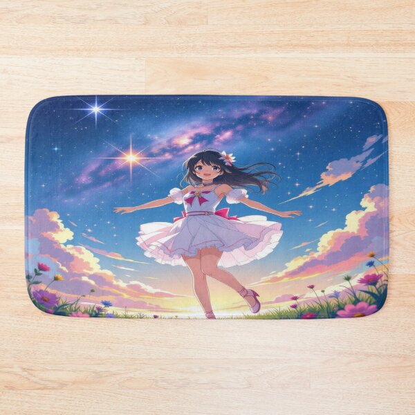 Item preview, GalaxyBallet – AnimeGirl dancing through FlowerDreams & StardustEmotion between PastelSky and JoyfulElegance designed and sold by FotoworldEdel.