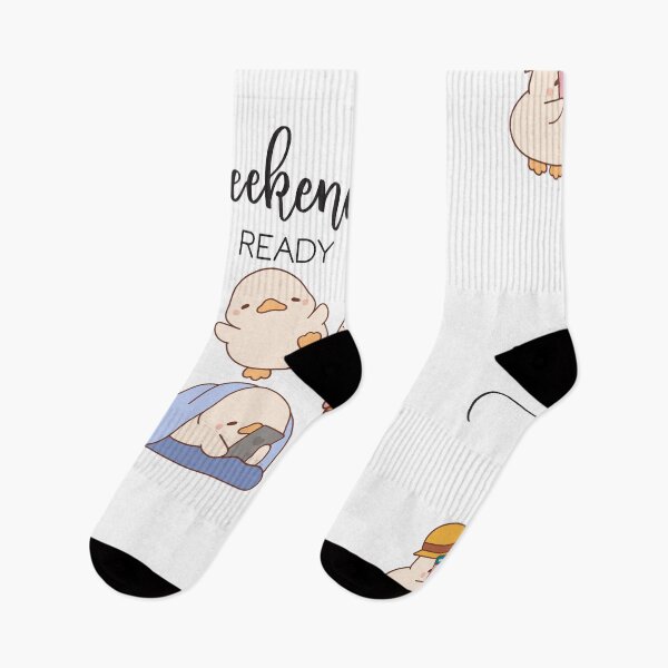 Item preview, Weekend Ready Cute Duckling Illustration – Cozy Lazy Day Aesthetic for Introverts designed and sold by Fanatic Nerd.