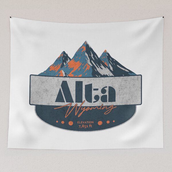 Item preview, Alta Ski Resort, Wyoming, Mountain Design designed and sold by Wanderful-roads.
