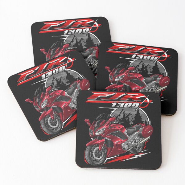 Artikelvorschau, Yamaha FJR1300 2014 (Candy Red) für Motorradfahrer entworfen und verkauft von MotoApparelHub.