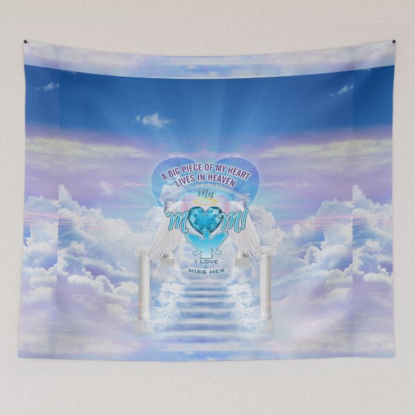 Item preview, A Big Piece of My Heart Lives in Heaven - My Mom designed and sold by The Soul Bee.