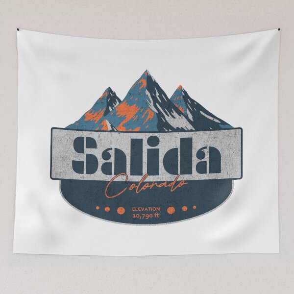 Item preview, Estación de esquí de Salida, Colorado, diseño de montaña designed and sold by Wanderful-roads.