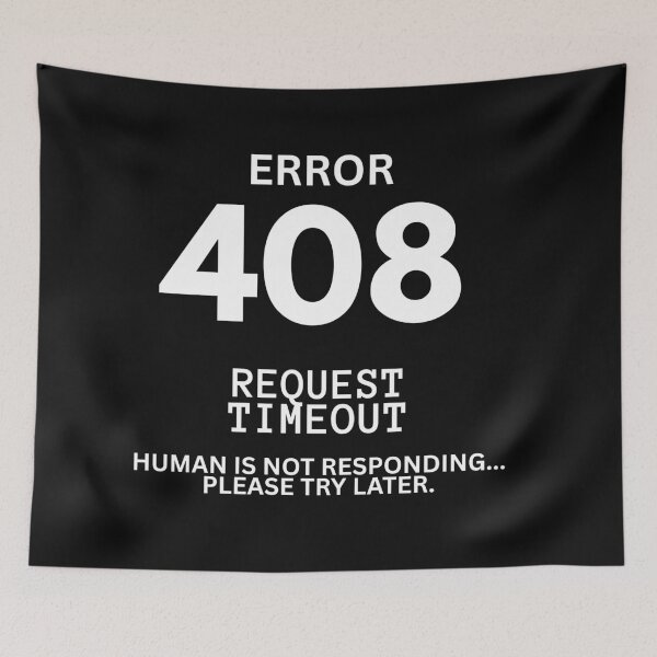 Item preview, ERROR 408: REQUEST TIMEOUT – HUMAN IS NOT RESPONDING. Minimal Tech Mouse Pad designed and sold by loccotown168.