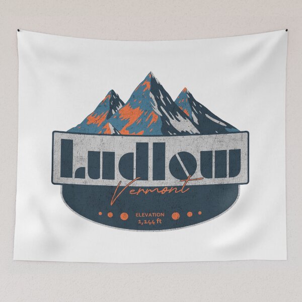 Item preview, Ludlow Ski Resort, Vermont, Mountain Design designed and sold by Wanderful-roads.