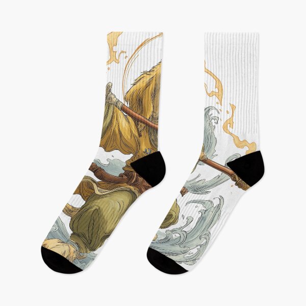 Item preview, Golden Monk Dog – Enlightened Martial Arts Warrior Illustration designed and sold by DTDSEverything.