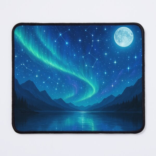 Item preview, Aurora Reflections: Celestial Dreams Over a Mountain Lake designed and sold by OandSDesigns23.