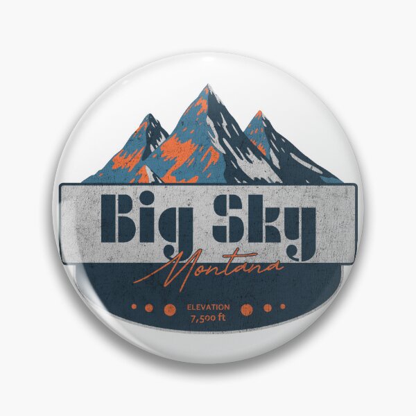 Artikelvorschau, Big Sky Ski Resort, Montana, Bergdesign entworfen und verkauft von Wanderful-roads.