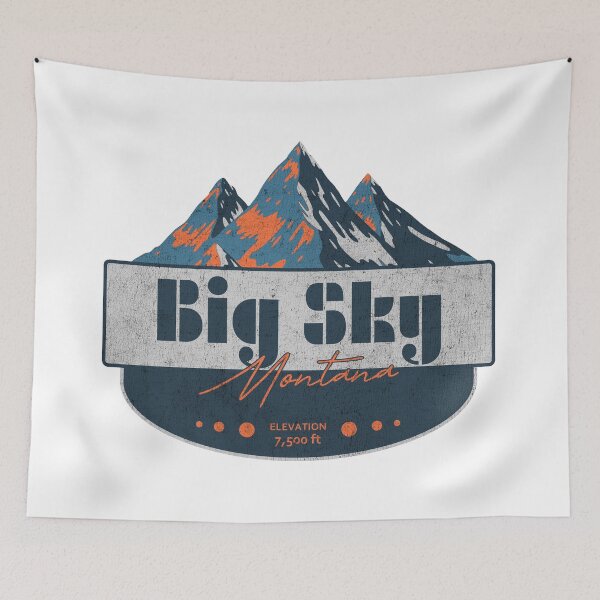 Item preview, Big Sky Ski Resort, Montana, Mountain Design designed and sold by Wanderful-roads.