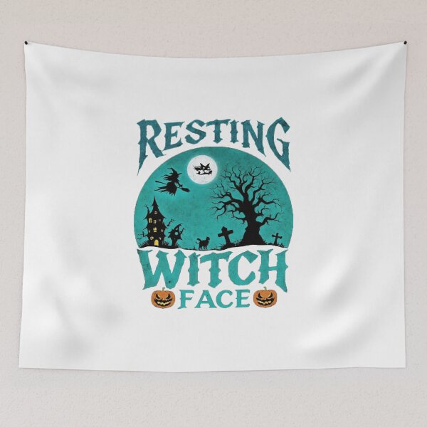 Item preview, Enchanting Halloween Resting Witch and Jack-o'-Lantern designed and sold by RuweisVibes.