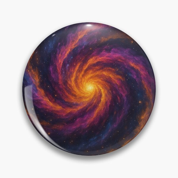 Item preview, Galactic Spiral Bloom – Vibrant Cosmic Swirl Nebula Art Print v1 designed and sold by OandSDesigns23.