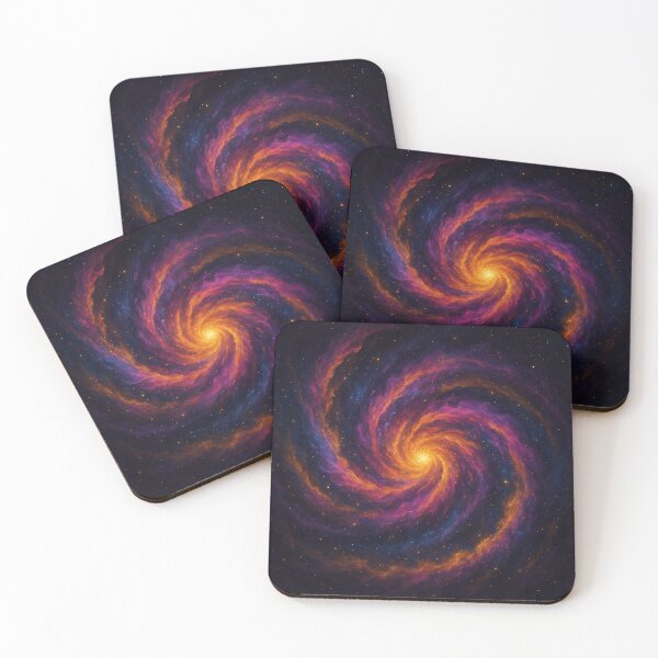 Item preview, Galactic Spiral Bloom – Vibrant Cosmic Swirl Nebula Art Print v1 designed and sold by OandSDesigns23.