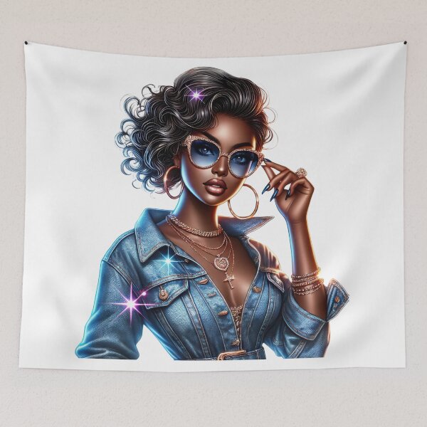 Item preview, Glam Denim Queen with Sparkling Style designed and sold by Lulunza.