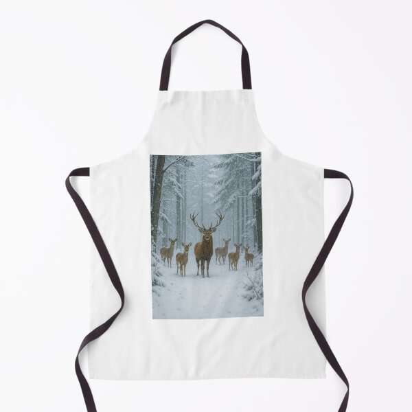 Item preview, Cervos na floresta nevada designed and sold by Leonornature.