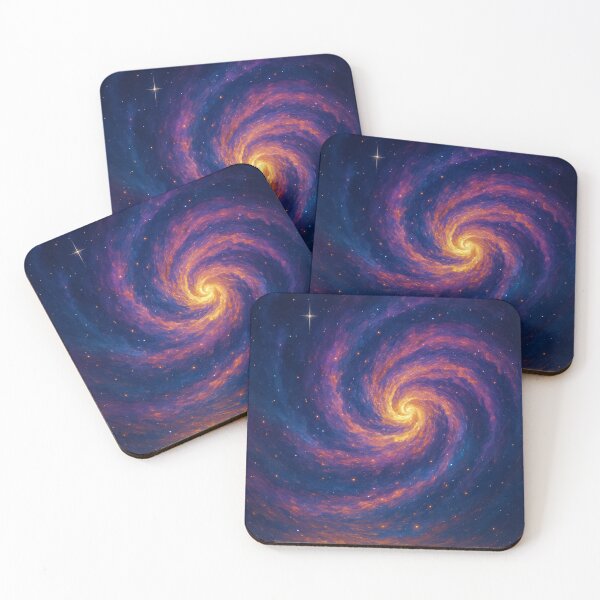 Item preview, Galactic Spiral Bloom – Vibrant Cosmic Swirl Nebula Art Print designed and sold by OandSDesigns23.