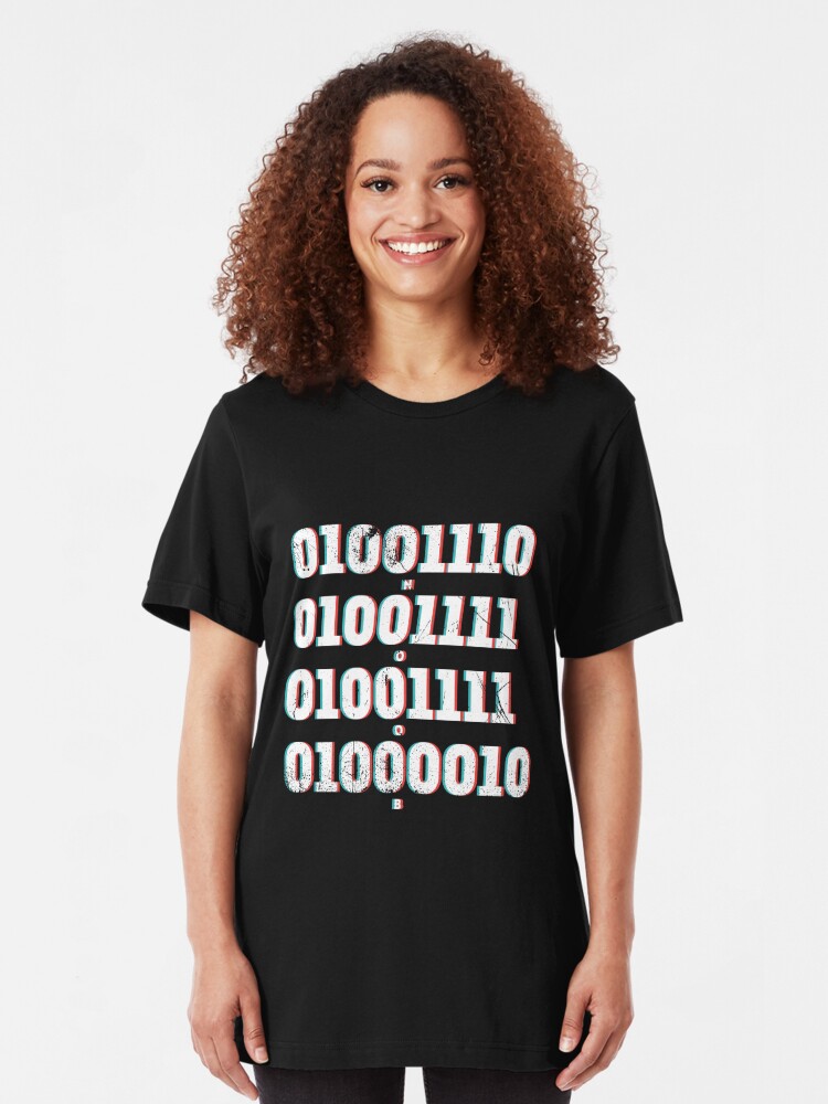 Noob In Binary Code T Shirt By Bluerockdesigns Redbubble - binary code noob shirt roblox