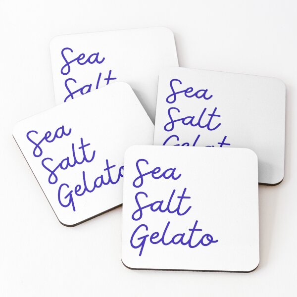 Item preview, Sea Salt Gelato – Coastal Typography Print designed and sold by BalbaAndParsley.