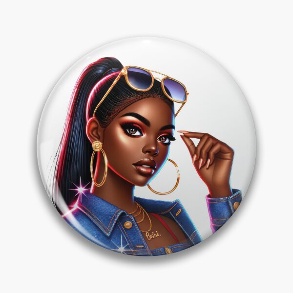 Item preview, Luxury Denim Diva with Black Girl Magic designed and sold by Lulunza.