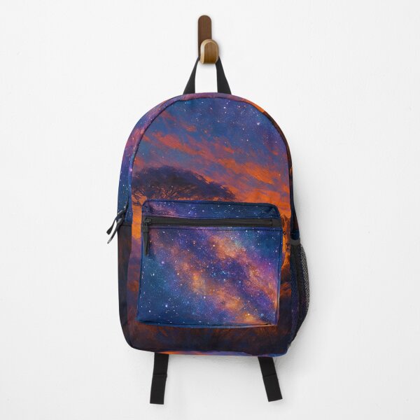 Item preview, Celestial Guardians – Lion and Cub Under the Milky Way Art Print designed and sold by OandSDesigns23.