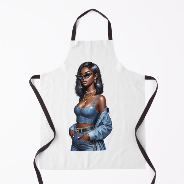 Item preview, Sparkling Fashion Icon in Shiny Blue Denim designed and sold by Lulunza.