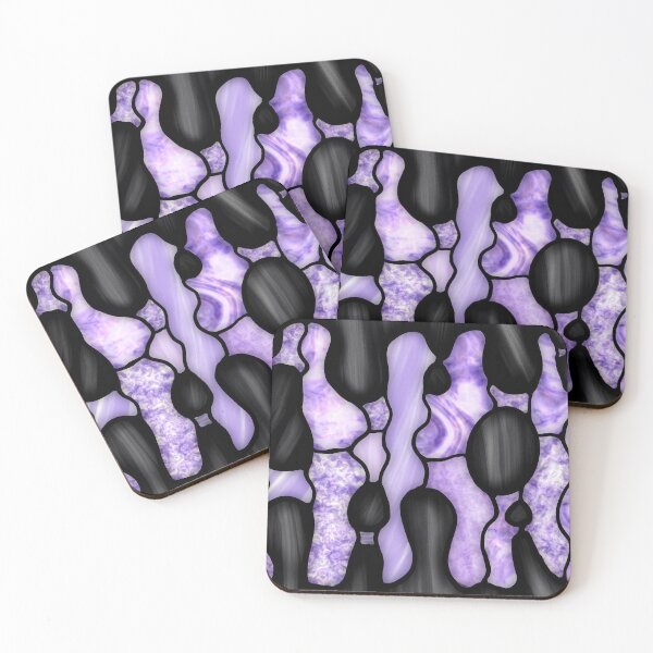 Item preview, Lava lamp stained glass purple black designed and sold by RipleyDrips.