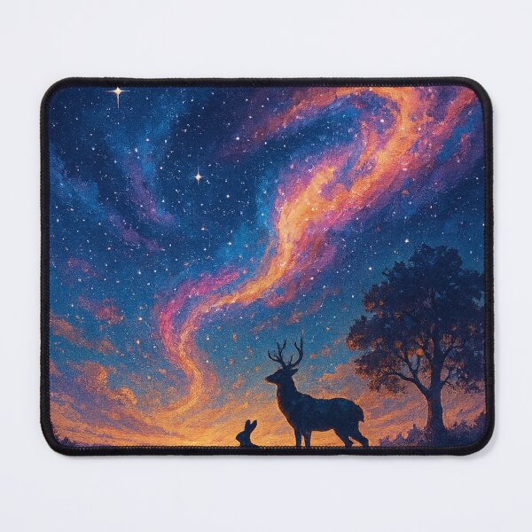 Artikelvorschau, Sterngucker der Milchstraße – Kunstdruck „Kosmische Tierlandschaft“ entworfen und verkauft von OandSDesigns23.