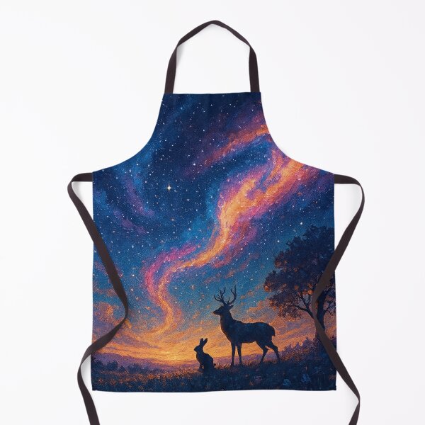 Artikelvorschau, Sterngucker der Milchstraße – Kunstdruck „Kosmische Tierlandschaft“ entworfen und verkauft von OandSDesigns23.