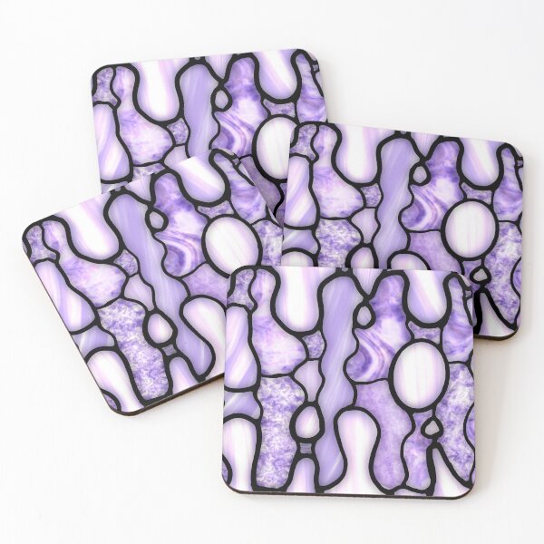 Item preview, Lava lamp stained glass pastel purple designed and sold by RipleyDrips.
