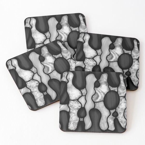 Item preview, Lava lamp stained glass white black designed and sold by RipleyDrips.