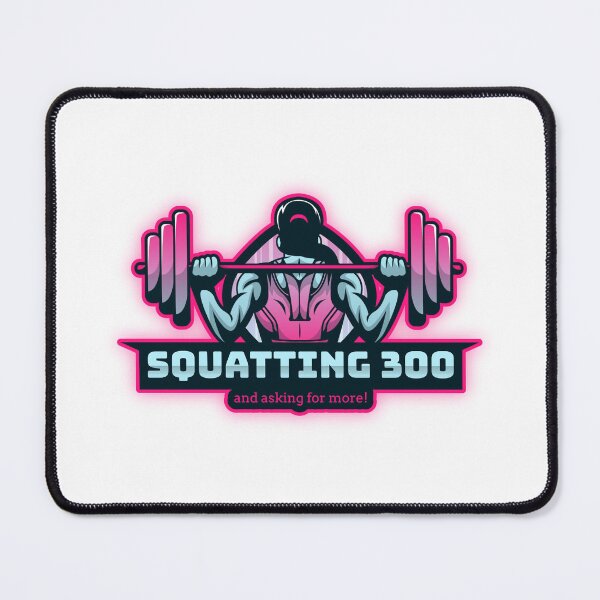 Item preview, Squatting 300, and asking for more. Bodybuilding. Powerlifting. designed and sold by EDDYSNIPERS.