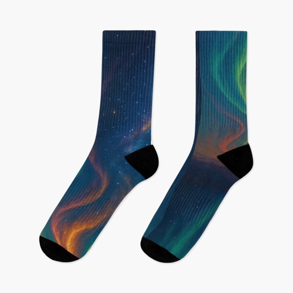 Item preview, Aurora Ascend – Milky Way Skyburst and Celestial Light Ribbons Art Print designed and sold by OandSDesigns23.