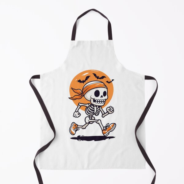Item preview, Playful Cartoon Skeleton Running with Halloween Vibes designed and sold by RuweisVibes.