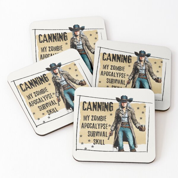 Item preview, Funny Canning Homesteader Farming Zombie Apocalypse Western Woman designed and sold by TackyTime.