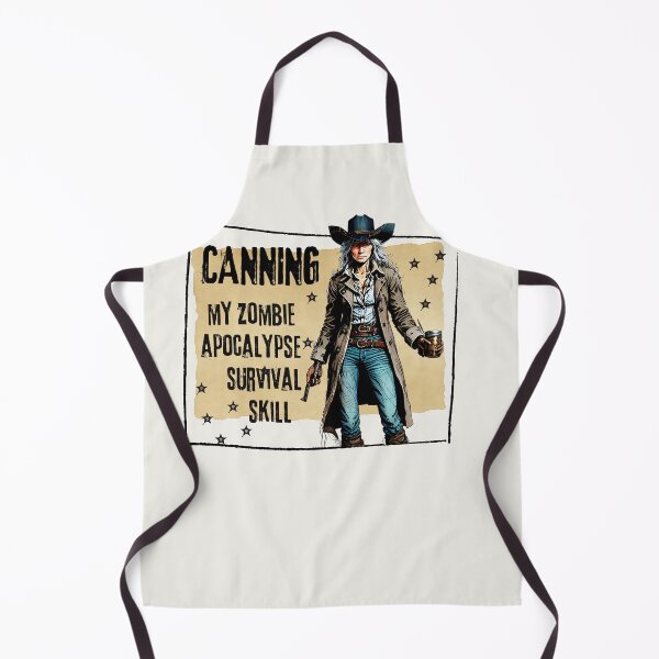 Item preview, Funny Canning Homesteader Farming Zombie Apocalypse Western Woman designed and sold by TackyTime.