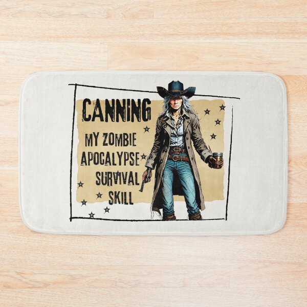 Item preview, Funny Canning Homesteader Farming Zombie Apocalypse Western Woman designed and sold by TackyTime.