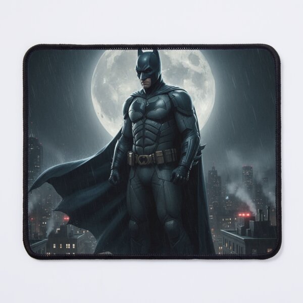 Item preview, Night hero under the full moon – dark urban cinematic art designed and sold by LoomisDreams.