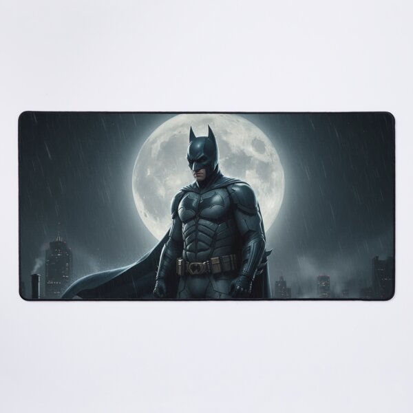 Item preview, Night hero under the full moon – dark urban cinematic art designed and sold by LoomisDreams.