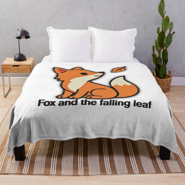 Item preview, Cute fox and falling leaf on pastels. designed and sold by Dechaphopearsri.