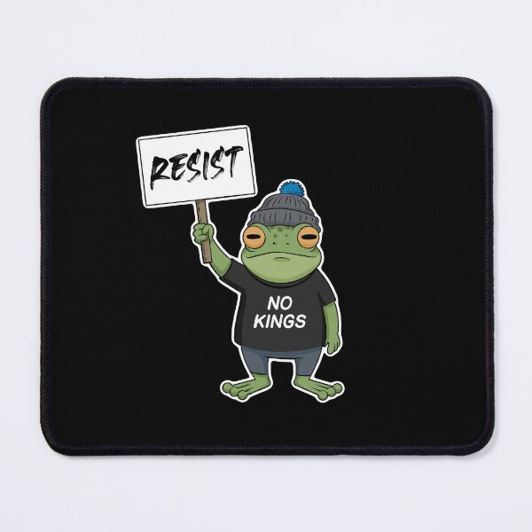 Item preview, No Kings Protest Frog - Resist! designed and sold by Eversole Design Co..