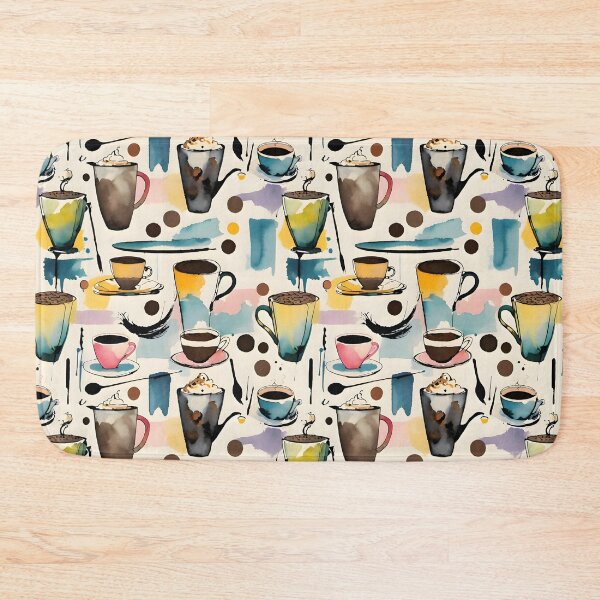 Item preview, Coffee Lover Watercolor Pattern – Cozy Café Art Design designed and sold by Dream Garden.