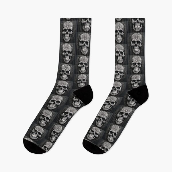 Item preview, Edgy Monochrome: Gothic Skull Motif designed and sold by OandSDesigns23.