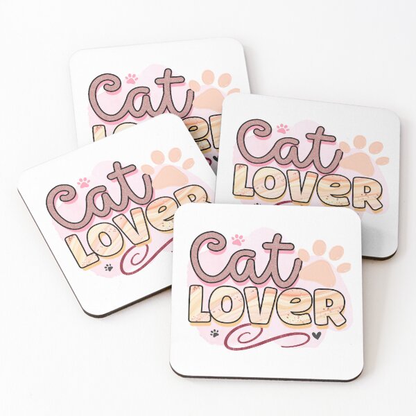 Item preview, Cat Lover Pink Paw Glitter Script designed and sold by QuietBloom80.