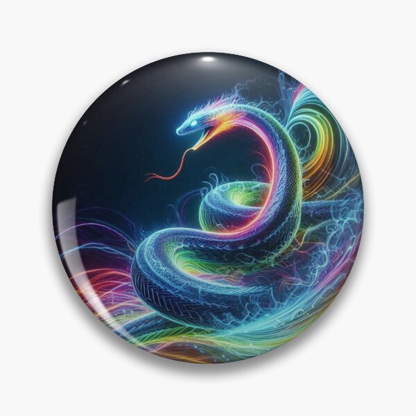 Item preview, Neon Serpent – Flow of Infinite Energy designed and sold by DreamArt Creations.