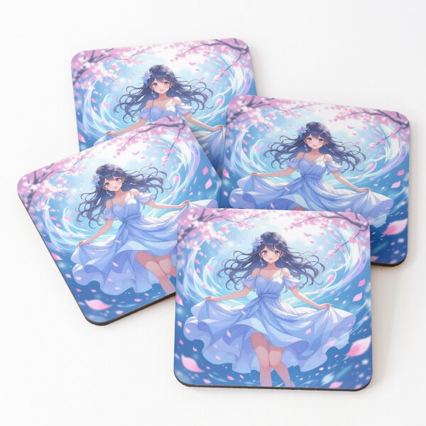 Item preview, GalaxyBallet – AnimeGirl dancing through FlowerDreams & StardustEmotion between PastelSky and JoyfulElegance designed and sold by FotoworldEdel.