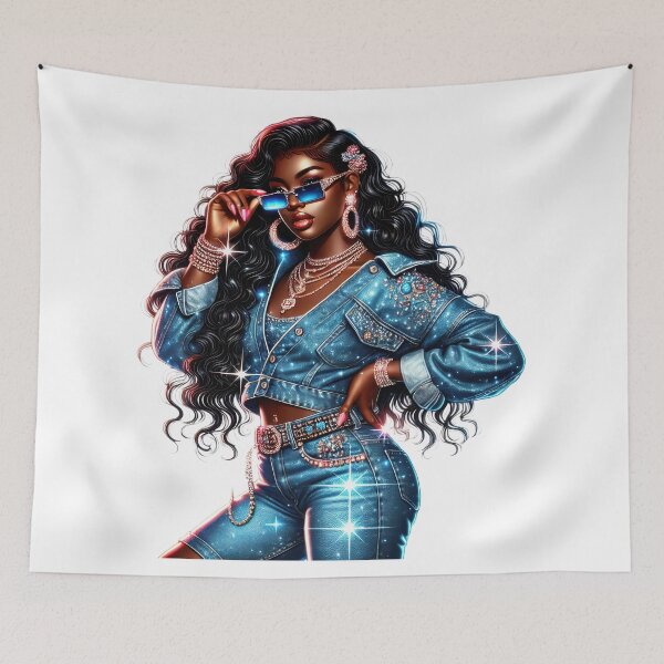 Item preview, Golden Glam High-Fashion Denim Look designed and sold by Lulunza.