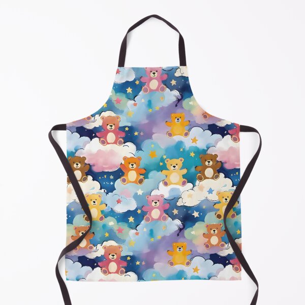 Item preview, Cute Teddy Bear in the Clouds – Whimsical Watercolor Pattern designed and sold by Dream Garden.