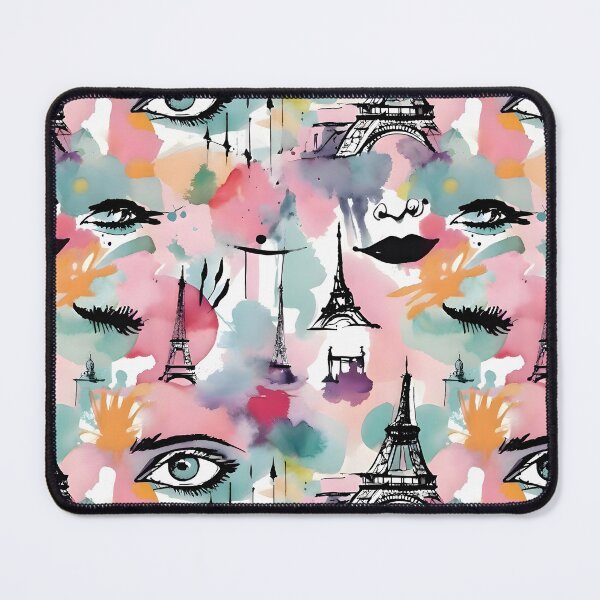 Item preview, Paris Dream Watercolor Collage – Fashion & Travel Art Pattern designed and sold by Dream Garden.