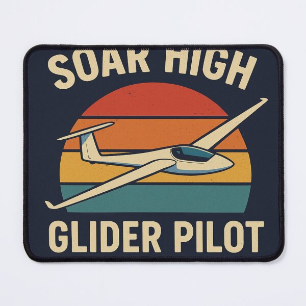 Item preview, Soar High – Retro Glider Pilot Shirt designed and sold by Czerkiz.