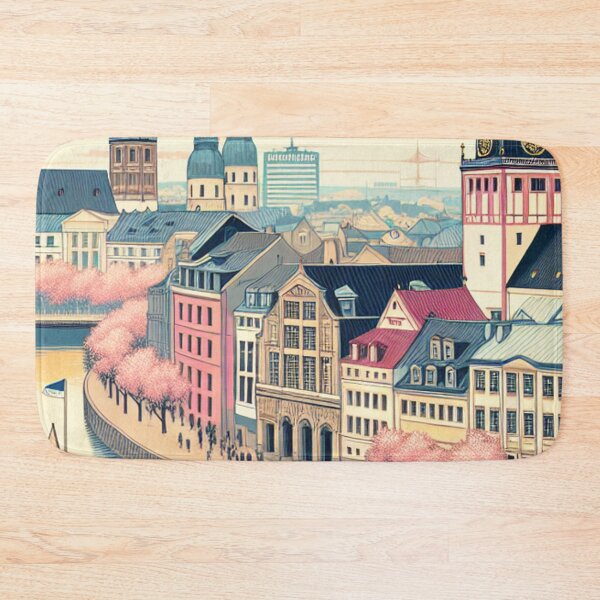 Item preview, Riga in Ukiyo-e Style – Japanese Edo Woodblock Cityscape of Latvia designed and sold by Vandy Fullam.