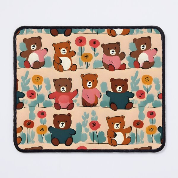 Item preview, Cute Teddy Bear Watercolor Pattern – Playful Kids Design designed and sold by Dream Garden.
