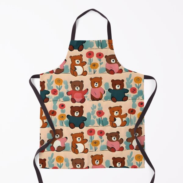 Item preview, Cute Teddy Bear Watercolor Pattern – Playful Kids Design designed and sold by Dream Garden.